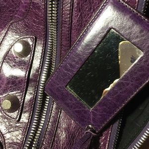 MORE PICS: INTERIOR: Balenciaga Day Bag violet